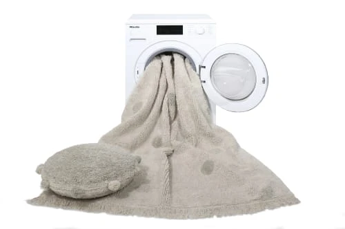 Lorena Canals Tapis Enfant Tapis Coton Lavable Dots Olive 120x160cm – Image 6