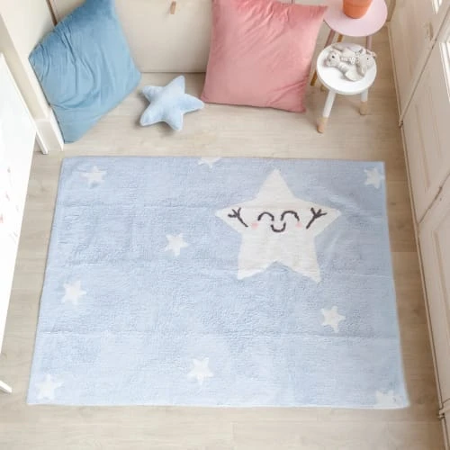 Lorena Canals Tapis Enfant Tapis Coton Lavable étoile 120x160cm – Image 2