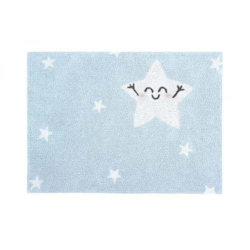 Lorena Canals Tapis Enfant Tapis Coton Lavable étoile 120x160cm