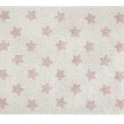 Lorena Canals Tapis Enfant Tapis Coton Lavable étoiles Nude 120x160cm