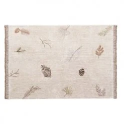 Lorena Canals Tapis Enfant Tapis Coton Lavable Forêt De Pins Beige 170x240cm