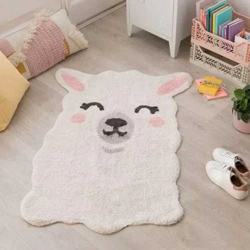 Lorena Canals Tapis Enfant Tapis Coton Lavable Lama 82x120cm – Image 2