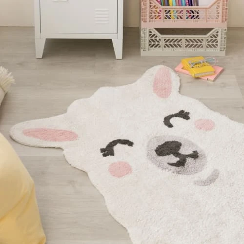 Lorena Canals Tapis Enfant Tapis Coton Lavable Lama 82x120cm – Image 3