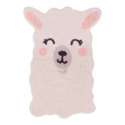 Lorena Canals Tapis Enfant Tapis Coton Lavable Lama 82x120cm