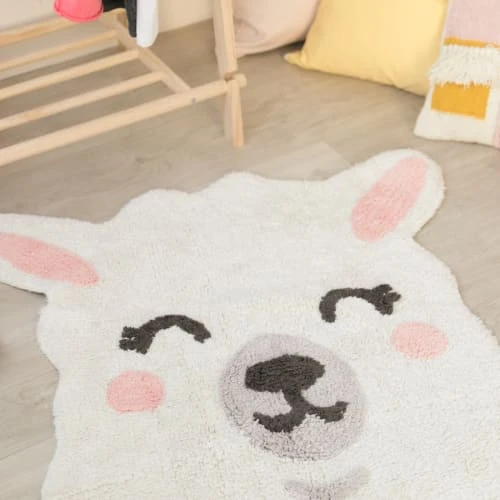 Lorena Canals Tapis Enfant Tapis Coton Lavable Lama 82x120cm – Image 5