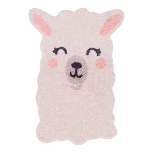 Lorena Canals Tapis Enfant Tapis Coton Lavable Lama 82x120cm