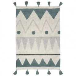 Lorena Canals Tapis Enfant Tapis Coton Lavable Mini Aztèque 70x100cm