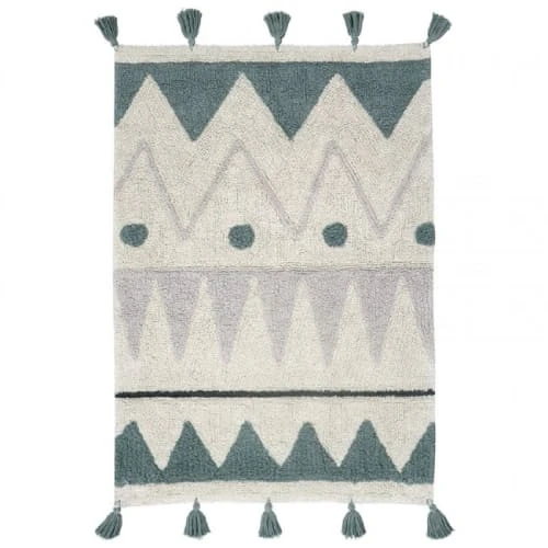 Lorena Canals Tapis Enfant Tapis Coton Lavable Mini Aztèque 70x100cm