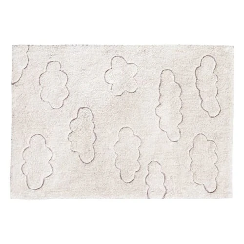 Lorena Canals Tapis Enfant Tapis Coton Lavable Nuages 90x130cm