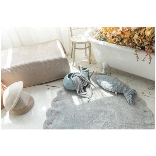 Lorena Canals Tapis Enfant Tapis Coton Lavable Ovale Pomme De Pin Ivoire 130x180cm – Image 2