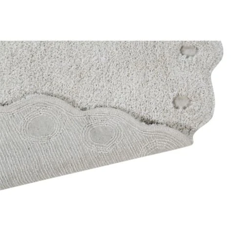 Lorena Canals Tapis Enfant Tapis Coton Lavable Ovale Pomme De Pin Ivoire 130x180cm – Image 3