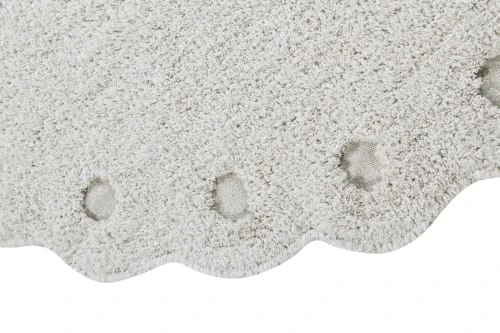 Lorena Canals Tapis Enfant Tapis Coton Lavable Ovale Pomme De Pin Ivoire 130x180cm – Image 4