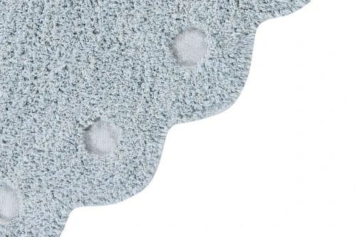 Lorena Canals Tapis Enfant Tapis Coton Lavable Pomme De Pin Bleu Perle 130x180cm – Image 3