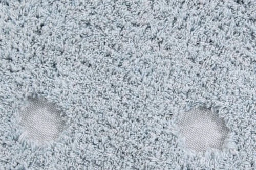 Lorena Canals Tapis Enfant Tapis Coton Lavable Pomme De Pin Bleu Perle 130x180cm – Image 4