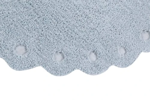 Lorena Canals Tapis Enfant Tapis Coton Lavable Pomme De Pin Bleu Perle 130x180cm – Image 5