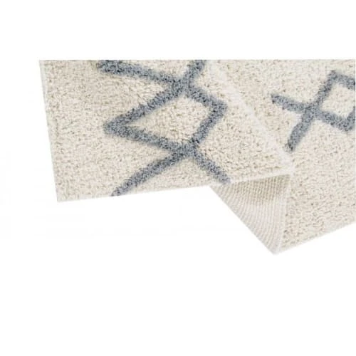 Lorena Canals Tapis Enfant Tapis Coton Lavable Vintage Bleu 120x160cm – Image 2