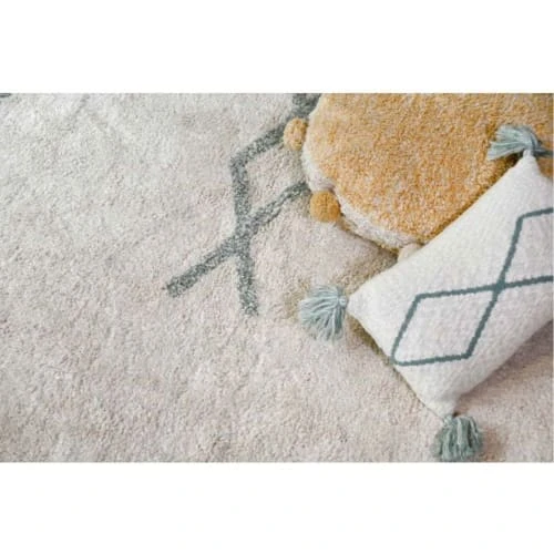 Lorena Canals Tapis Enfant Tapis Coton Lavable Vintage Bleu 170x240cm – Image 2