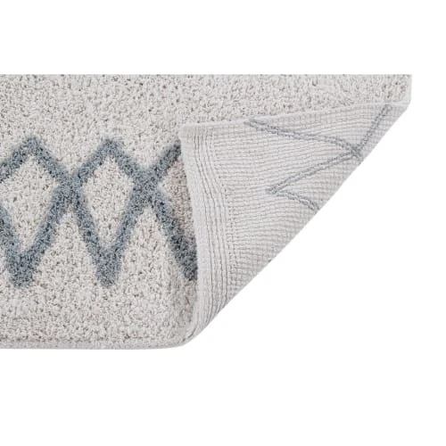 Lorena Canals Tapis Enfant Tapis Coton Lavable Vintage Bleu 170x240cm – Image 4