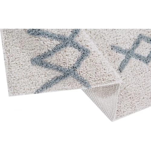 Lorena Canals Tapis Enfant Tapis Coton Lavable Vintage Bleu 170x240cm – Image 5