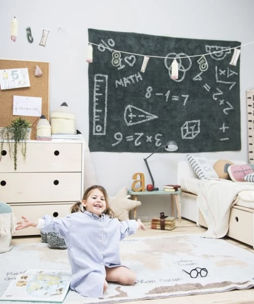 Lorena Canals Tapis Enfant Tapis Coton Motif Maths 140x200 – Image 6
