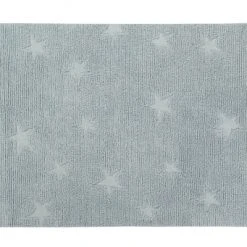 Lorena Canals Tapis Enfant Tapis Coton Motif Star Bleu 120x175cm