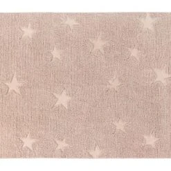 Lorena Canals Tapis Enfant Tapis Coton Motif Star Rose 120x175cm