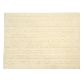 Lorena Canals Tapis Enfant Tapis Coton Motif Tresse Vanille 120x160 – Image 6