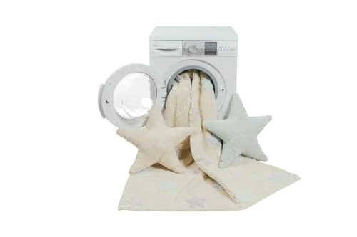 Lorena Canals Tapis Enfant Tapis Coton Vanille Motif Petites étoiles 120x160 – Image 6