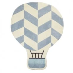 Sauthon Tapis Enfant Tapis De Chambre 90x17cm En Acrylique Bleu