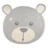 Sauthon Tapis Enfant Tapis De Chambre Enfant Ours 95x87 Cm En Acrylique Gris