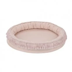 Lignea Kids Tapis Enfant Tapis De Jeu à Franges Rose Poudré