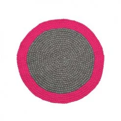 Lilipinso Tapis Enfant Tapis Design En Laine Feutrée Rose
