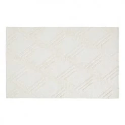 Maisons Du Monde Tapis Enfant Tapis En Coton Blanc Motifs En Relief Tuftés 120x180