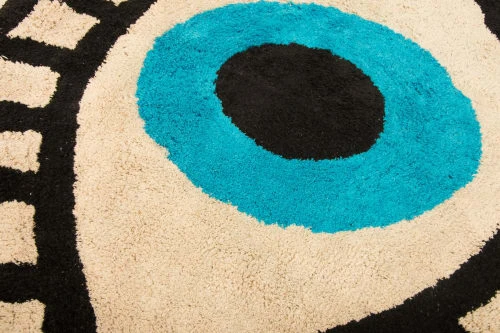 RNT By Really Nice Things Tapis Enfant Tapis En Coton En Forme D’œil 180x120 – Image 3