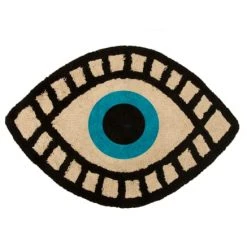 RNT By Really Nice Things Tapis Enfant Tapis En Coton En Forme D’œil 80x120