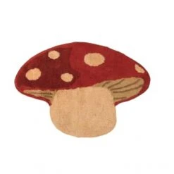 RNT By Really Nice Things Tapis Enfant Tapis En Coton En Forme De Champignon 80x120