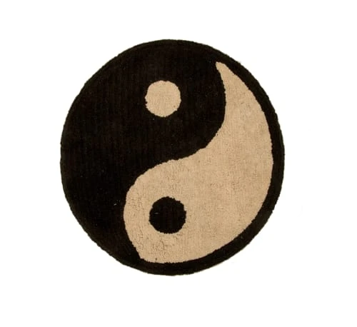 RNT By Really Nice Things Tapis Enfant Tapis En Coton Imprimé Ying Yang 140