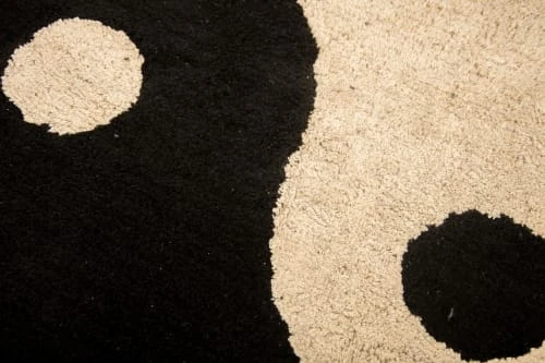 RNT By Really Nice Things Tapis Enfant Tapis En Coton Imprimé Ying Yang 90 – Image 3