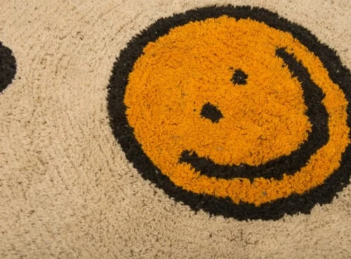 RNT By Really Nice Things Tapis Enfant Tapis En Coton Marguerite Souriante 90 – Image 3