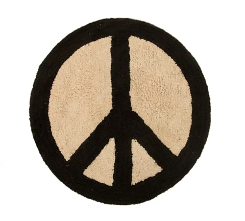 RNT By Really Nice Things Tapis Enfant Tapis En Coton Symbole Paix 140