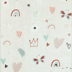 Nazar Tapis Enfant Ă Motifs Papillon 80x150
