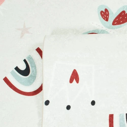 Nazar Tapis Enfant à Motifs Papillon 80x150 – Image 3