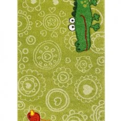 SIGIKID Tapis Enfant Animal Crocodile Vert 200x290