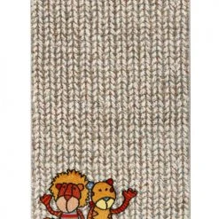 SIGIKID Tapis Enfant Animaux Fond Tricot 80x150