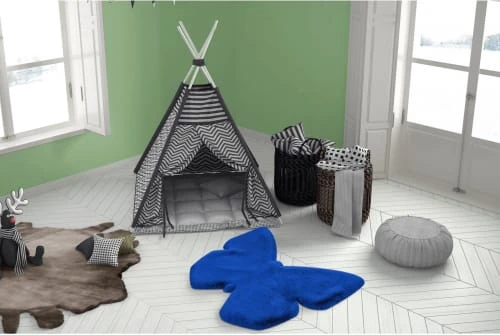 Me Gusta Tapis Enfant Bleu Rectangle Micropolyester 70x90 – Image 2