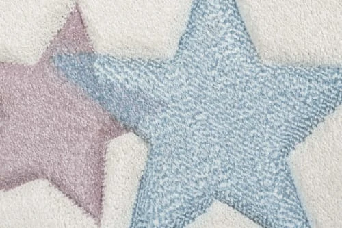 Esprit Tapis Enfant Ciel étoilé Blanc Pastel Avec Relief 120x170 – Image 4