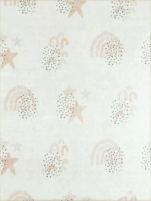 Nazar Tapis Enfant Ciel étoilé Crème 120x160