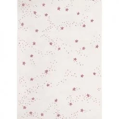 AFK Living Tapis Enfant Constellation D'étoiles Rose 80x150