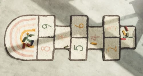 RNT By Really Nice Things Tapis Enfant En Coton Forme De Marelle S – Image 2