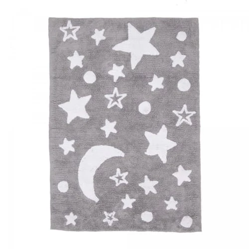Un Amour De Tapis Tapis Enfant En Coton Gris 60x110